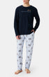 Pyjamas Homme Touche pas à mon putt BLEU 1