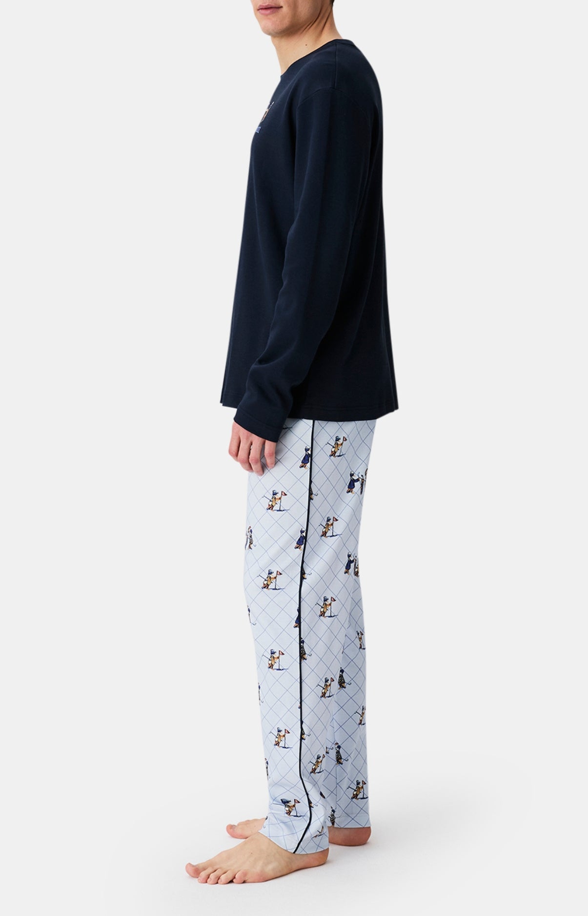 Pyjamas Homme Touche pas à mon putt BLEU 5
