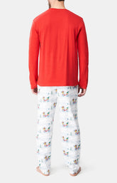 Pyjama long Femme Hotte montagne Blanc et Ivoire 5