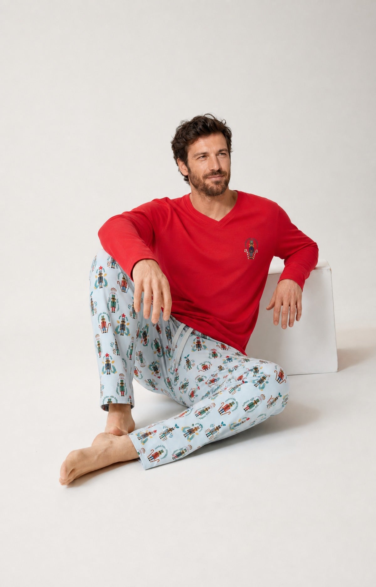 Pyjama en jersey de coton épais - Casse-noisette