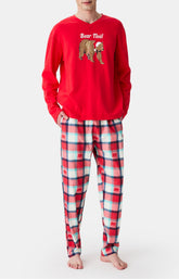 Pyjamas Homme Bear Noël ROUGE 1