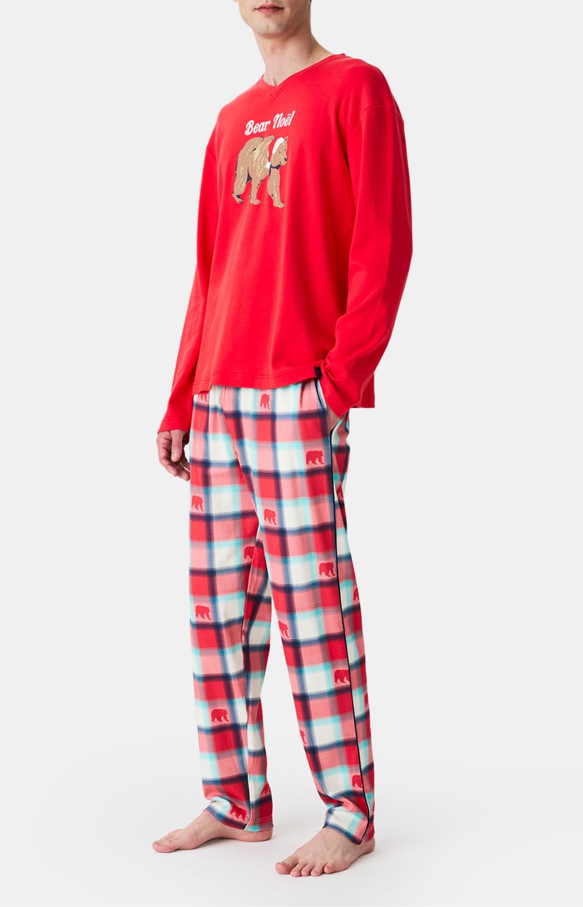 Pyjamas Homme Bear Noël ROUGE 5