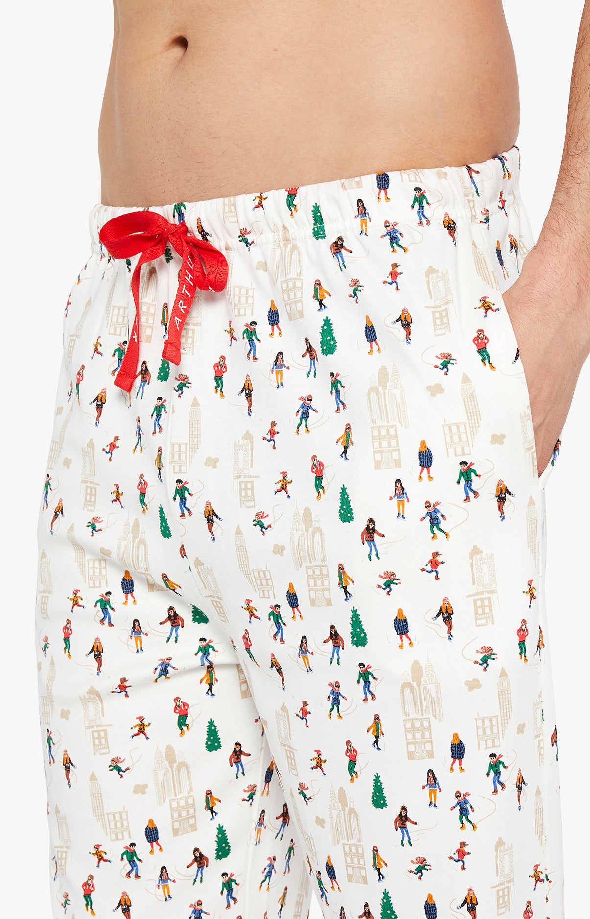 Pyjama long Homme Matin à glace Blanc et Ivoire 6