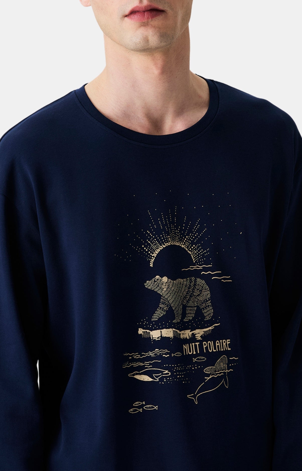 Pyjamas Homme Nuit Polaire MARINE 2