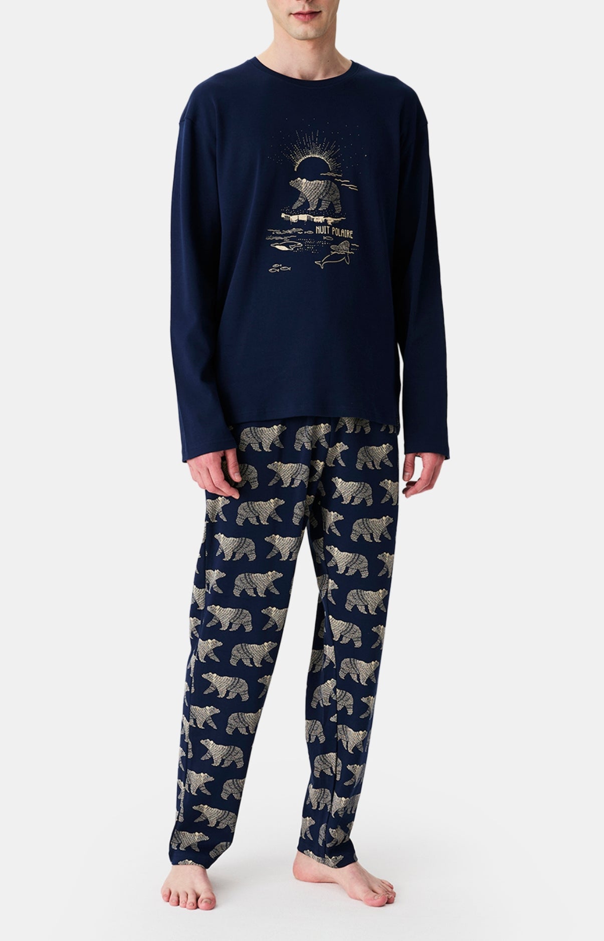 Pyjamas Homme Nuit Polaire MARINE 4