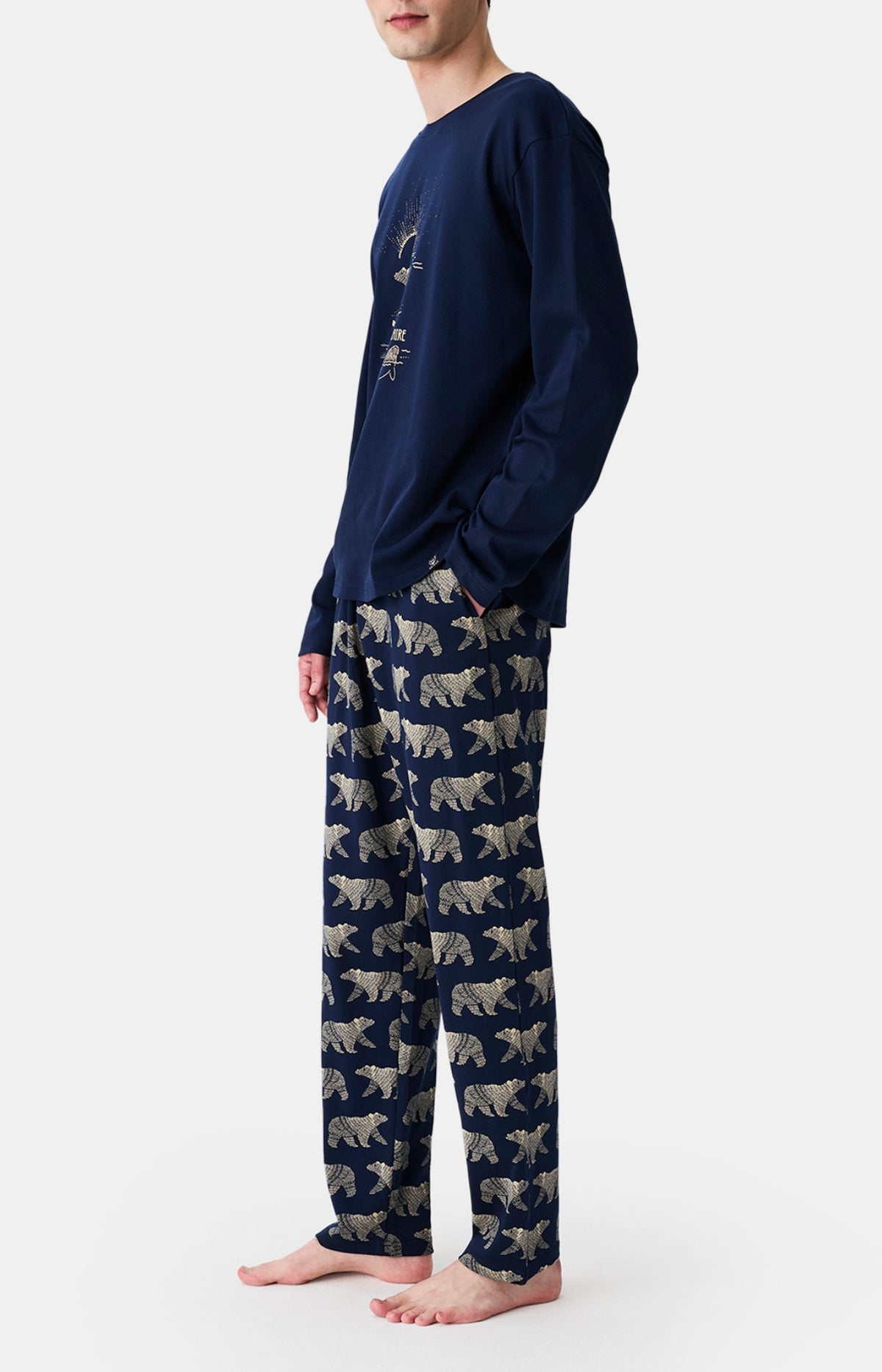 Pyjamas Homme Nuit Polaire MARINE 5