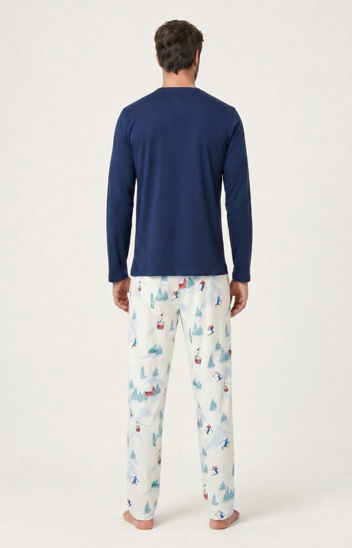 Pyjama en jersey de coton épais - Rêves au sommet