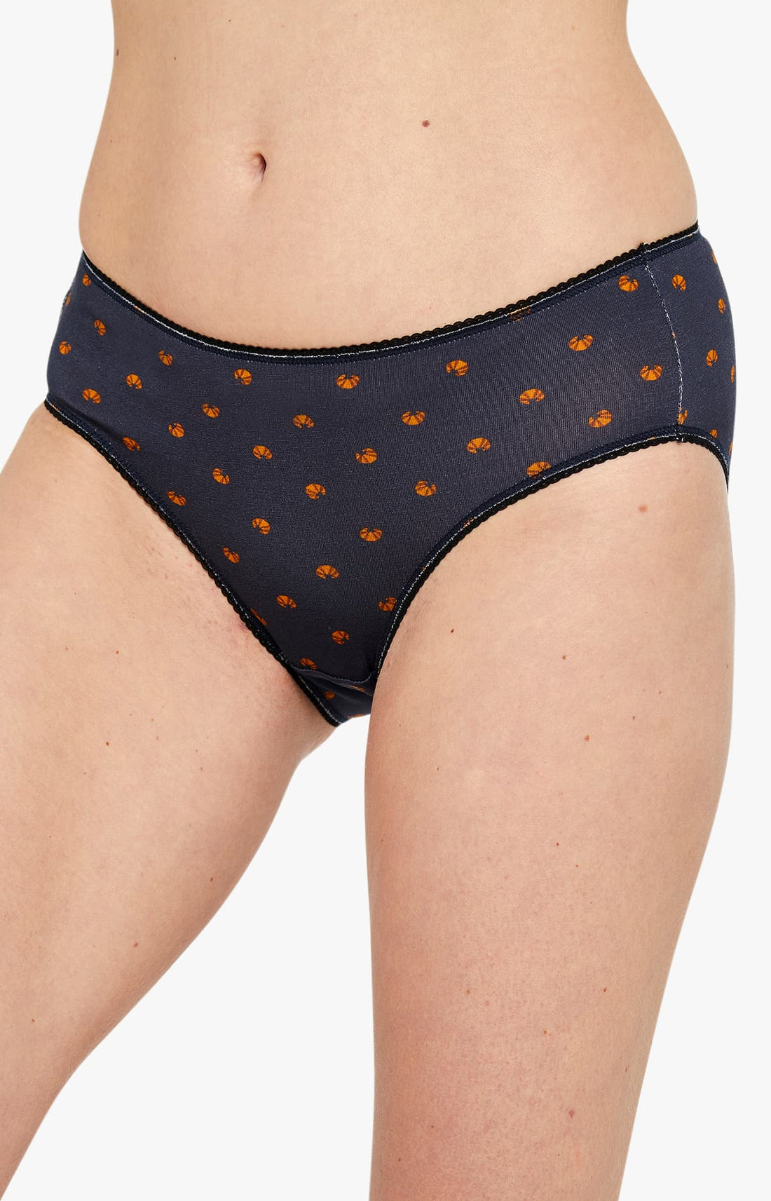 Culotte motif croissant Noir 2