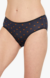 Culotte motif croissant Noir 2
