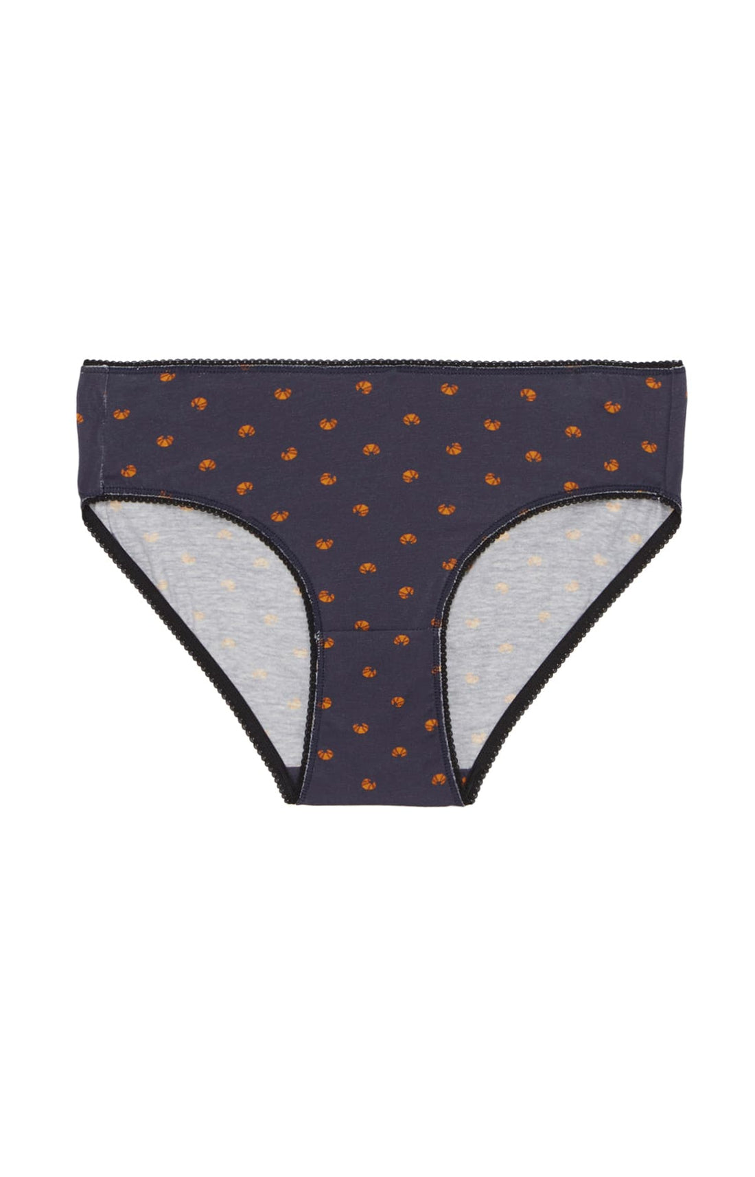 Culotte motif croissant Noir 3