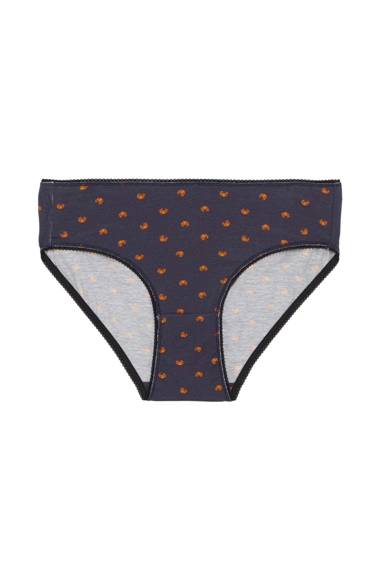 Culotte motif croissant Noir 3