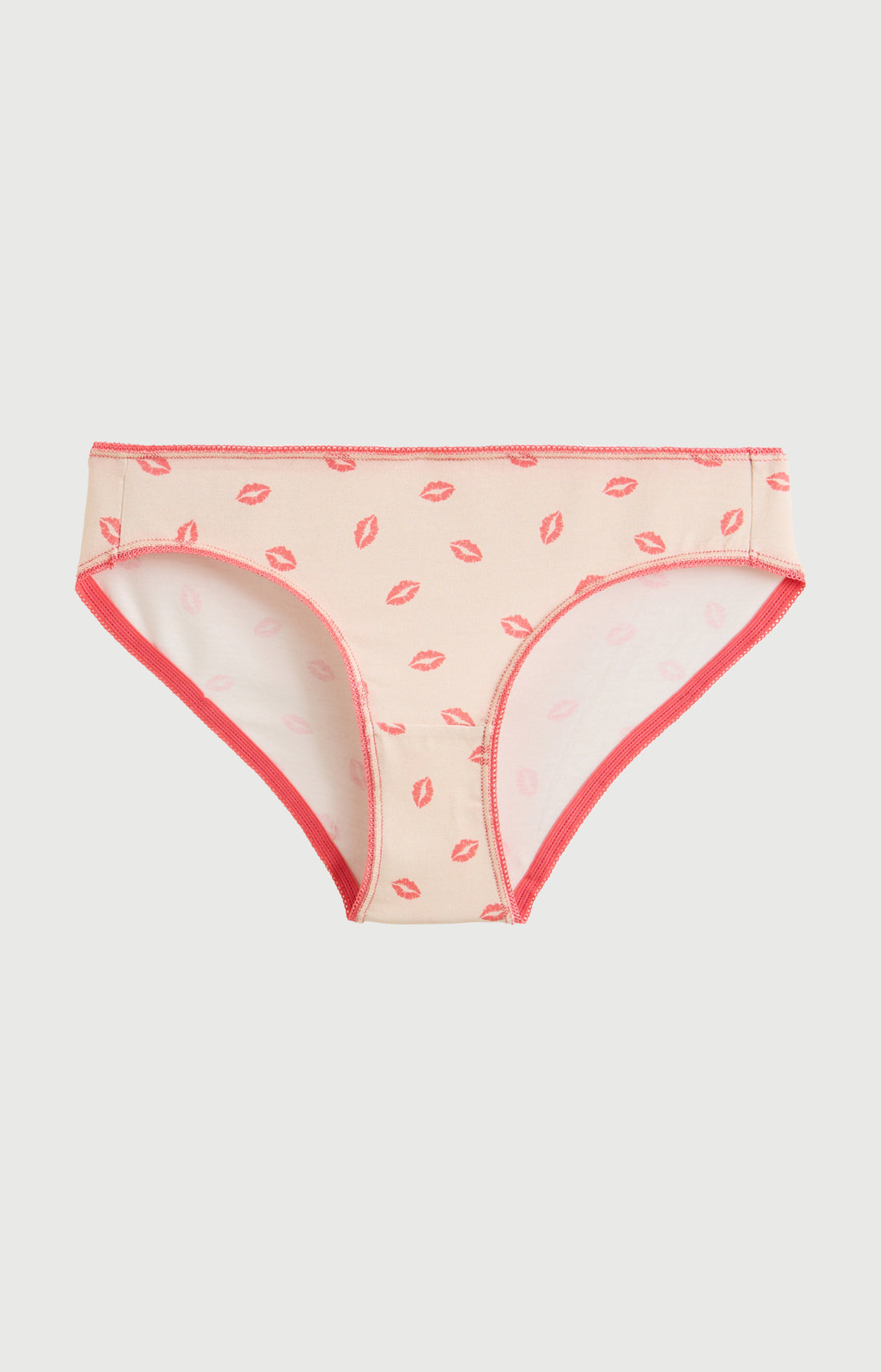 Culotte Femme Kiss Imprimé bisous rouge à lèvre 3