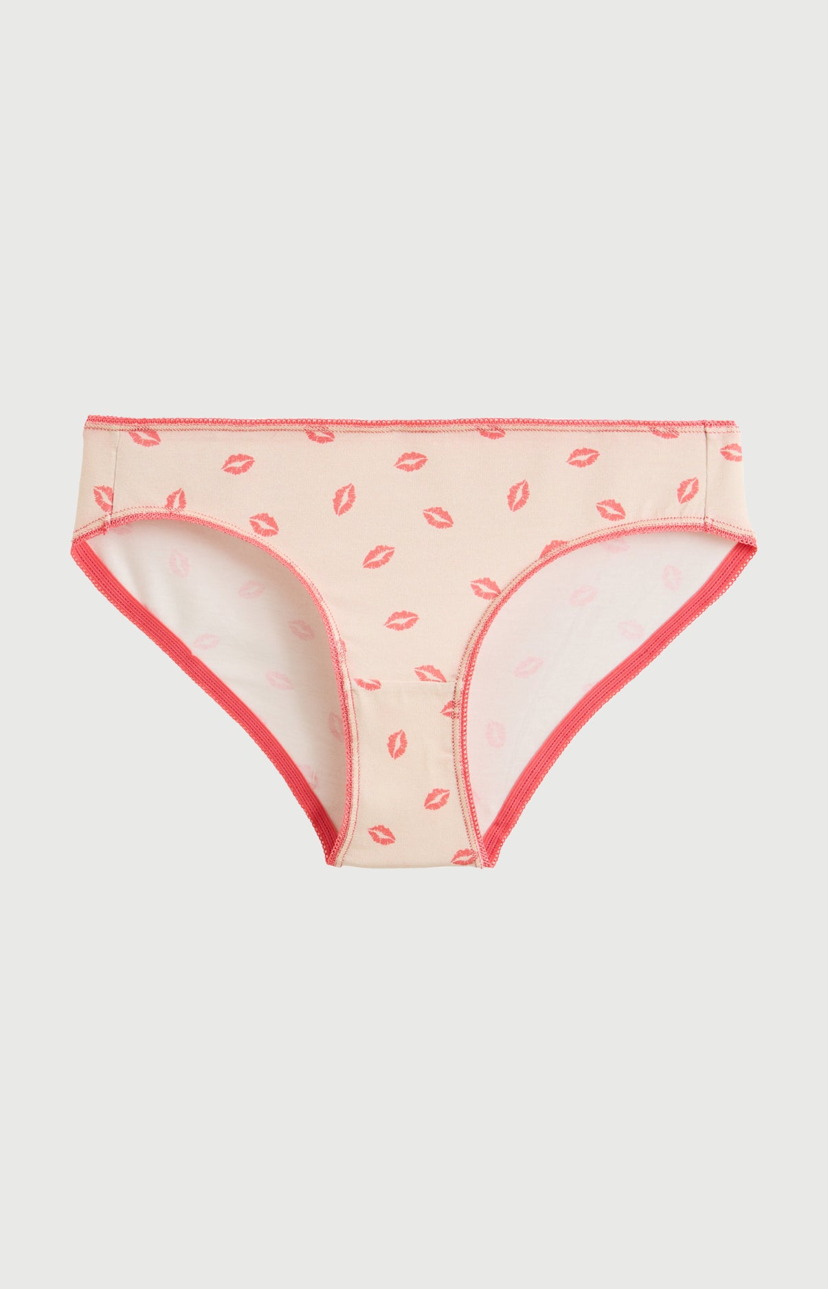 Culotte Femme Kiss Imprimé bisous rouge à lèvre 3