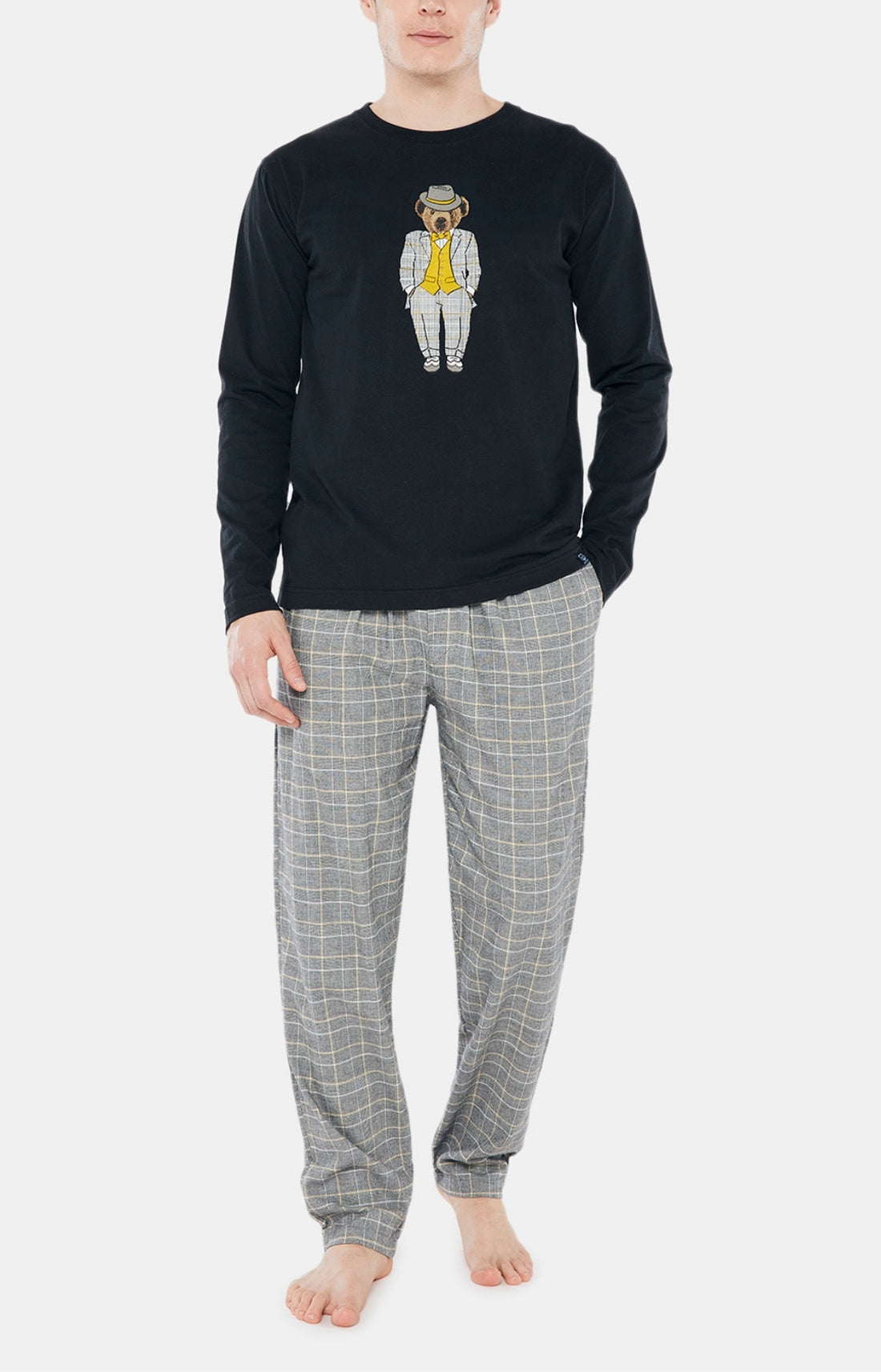 Pyjama long Homme Charles Gris 1