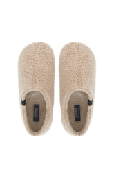 Chaussons Femme boots Sherpa Beige et Marron 3