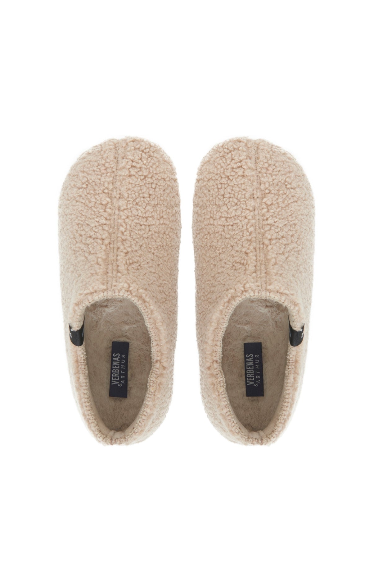Chaussons Femme boots Sherpa Beige et Marron 3