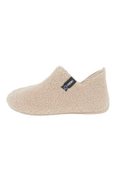 Chaussons Femme boots Sherpa Beige et Marron 2