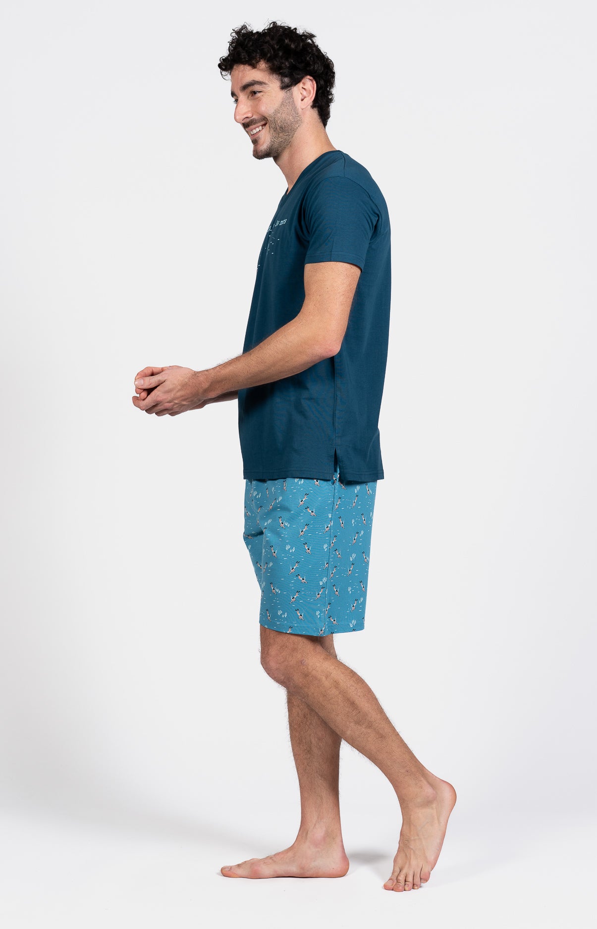Pyjashort Plongeur Bleu Homme 5