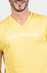 Pyjashort Homme Pas de pression Bleu et Jaune 2
