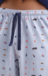 Pyjama Homme Mode vacances ON Imprimé rayures et illustrations vacances 3