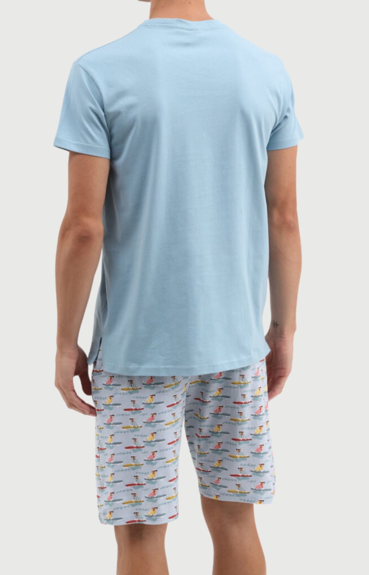 Pyjashort Homme Canifornia en jersey de coton léger 4