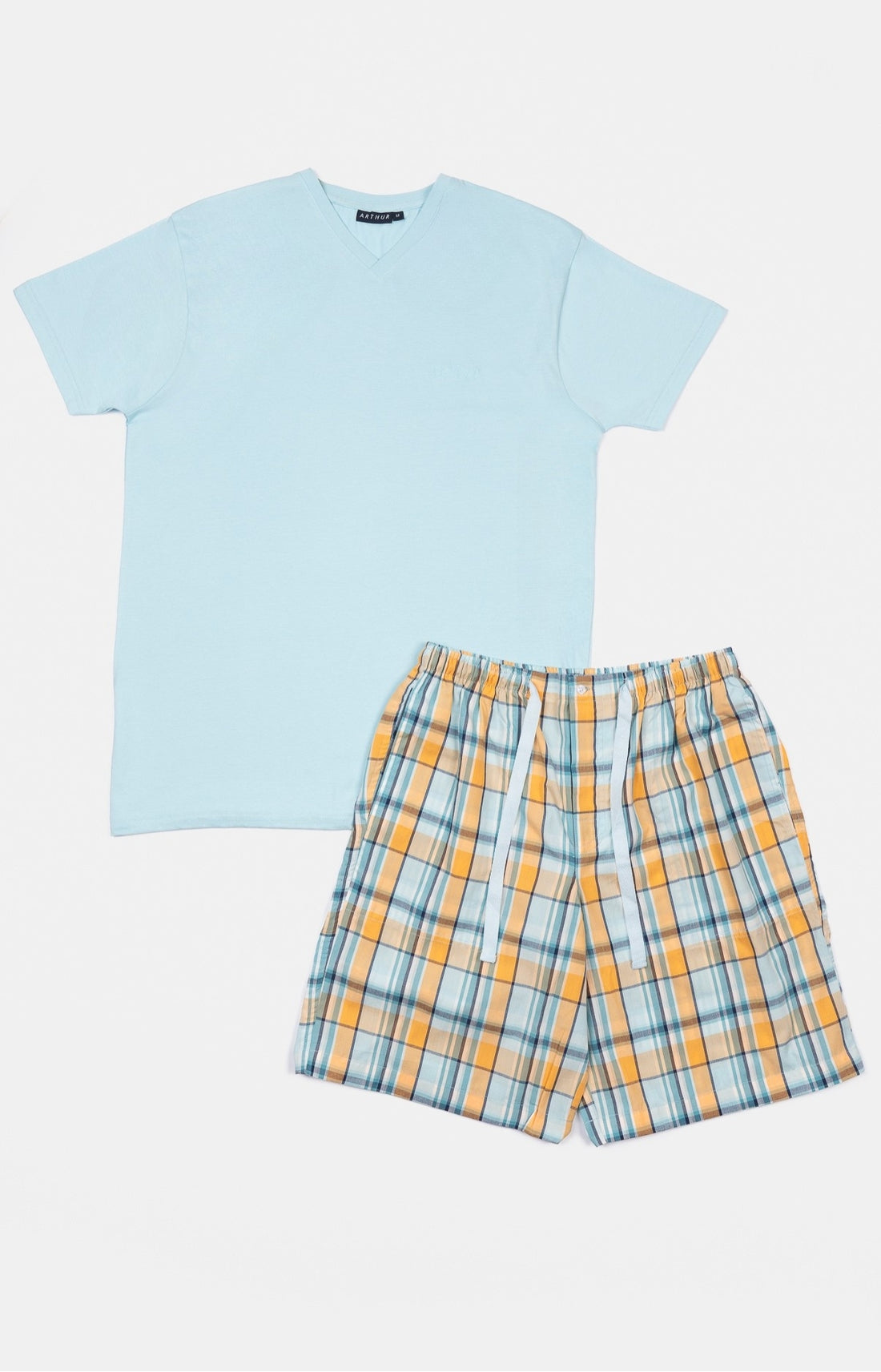 Pyjashort Homme Joho Jaune et Bleu 3