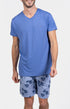 Pyjashort Homme Palmier Bleu 1