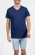 Pyjashort Homme Pois Marine et Bleu 1