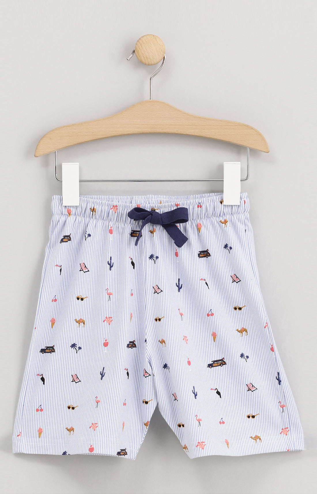 Pyjama Enfant Mode vacances ON Imprimé rayures et illustrations vacances 2