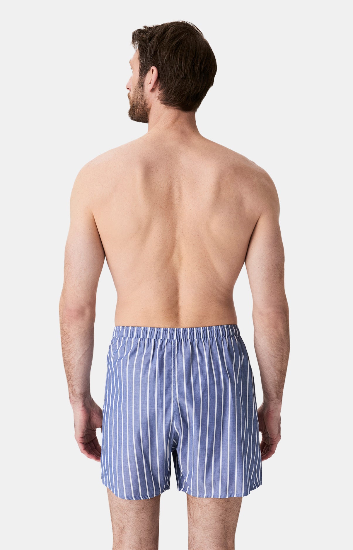 Caleçon à rayures bleu et blanc Homme 6