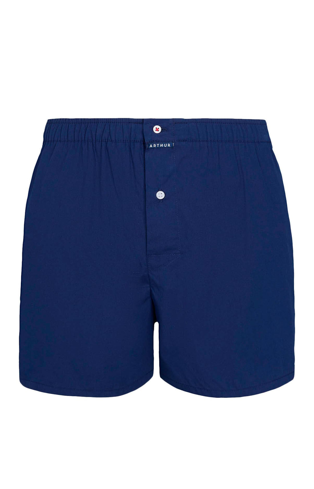 Caleçon homme uni bleu marine 3
