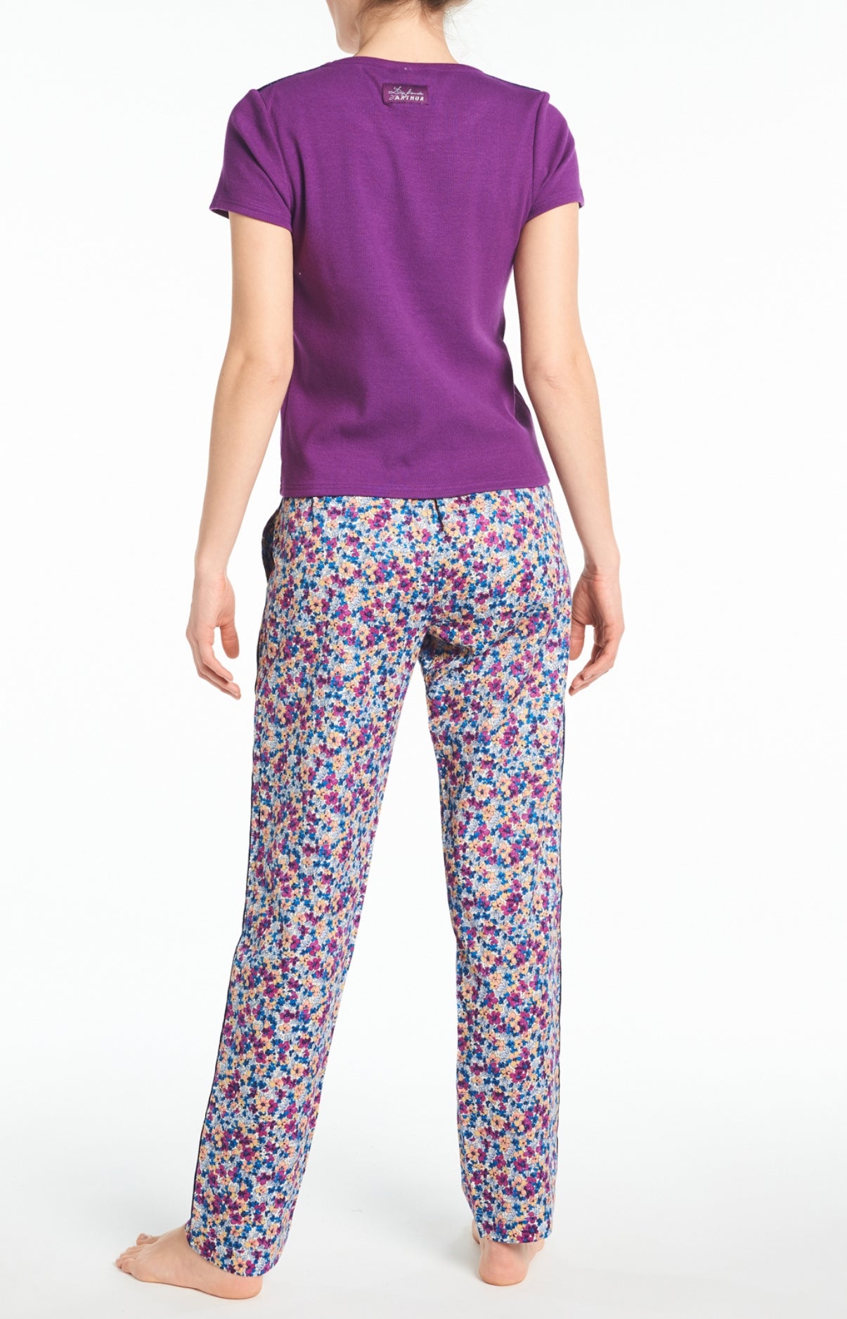 Tee-shirt Femme Uni Violet et Bordeaux 6