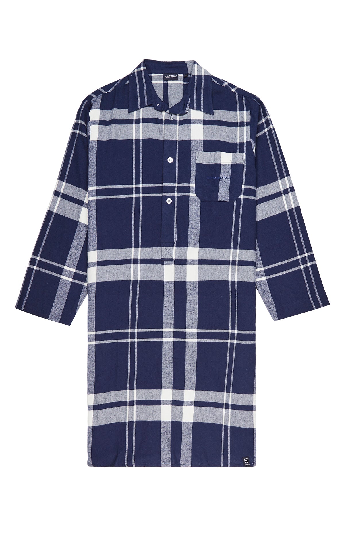 Chemise Grand-Père Big Carreaux Marine 7