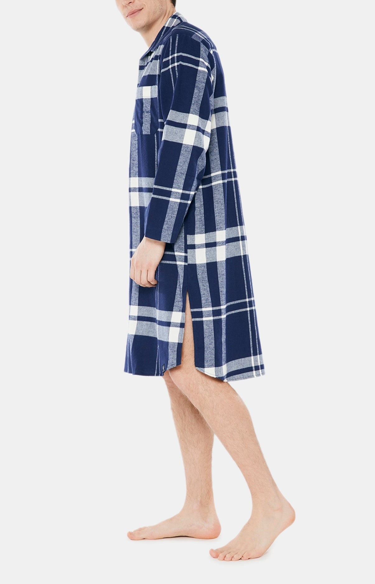 Chemise Grand-Père Big Carreaux Marine 8