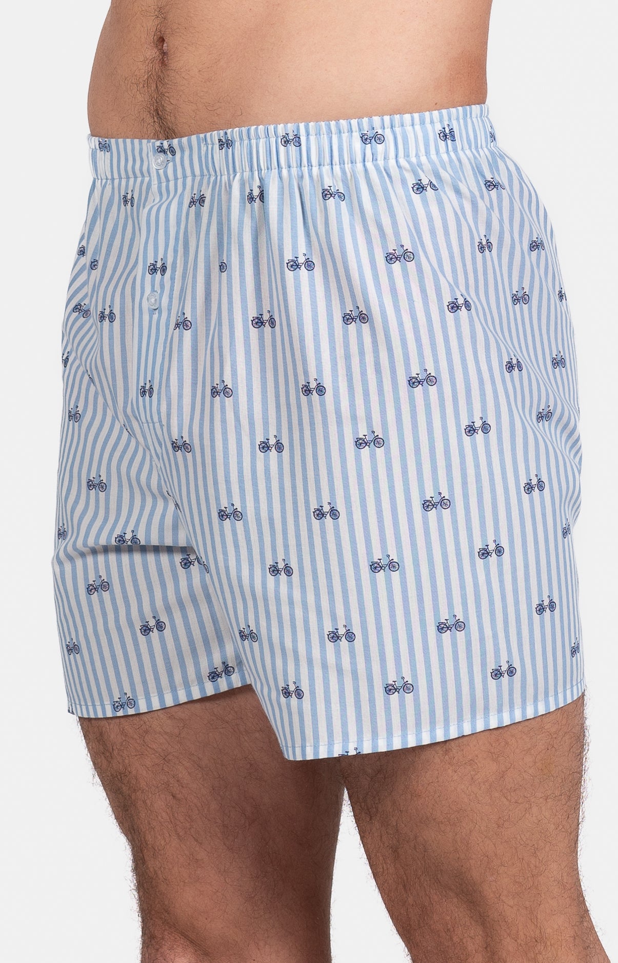 Pyjama court Pyjaméricain Homme Tour du cadran Bleu 4