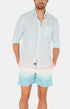 Chemise Homme Voile de Coton Bleu 1