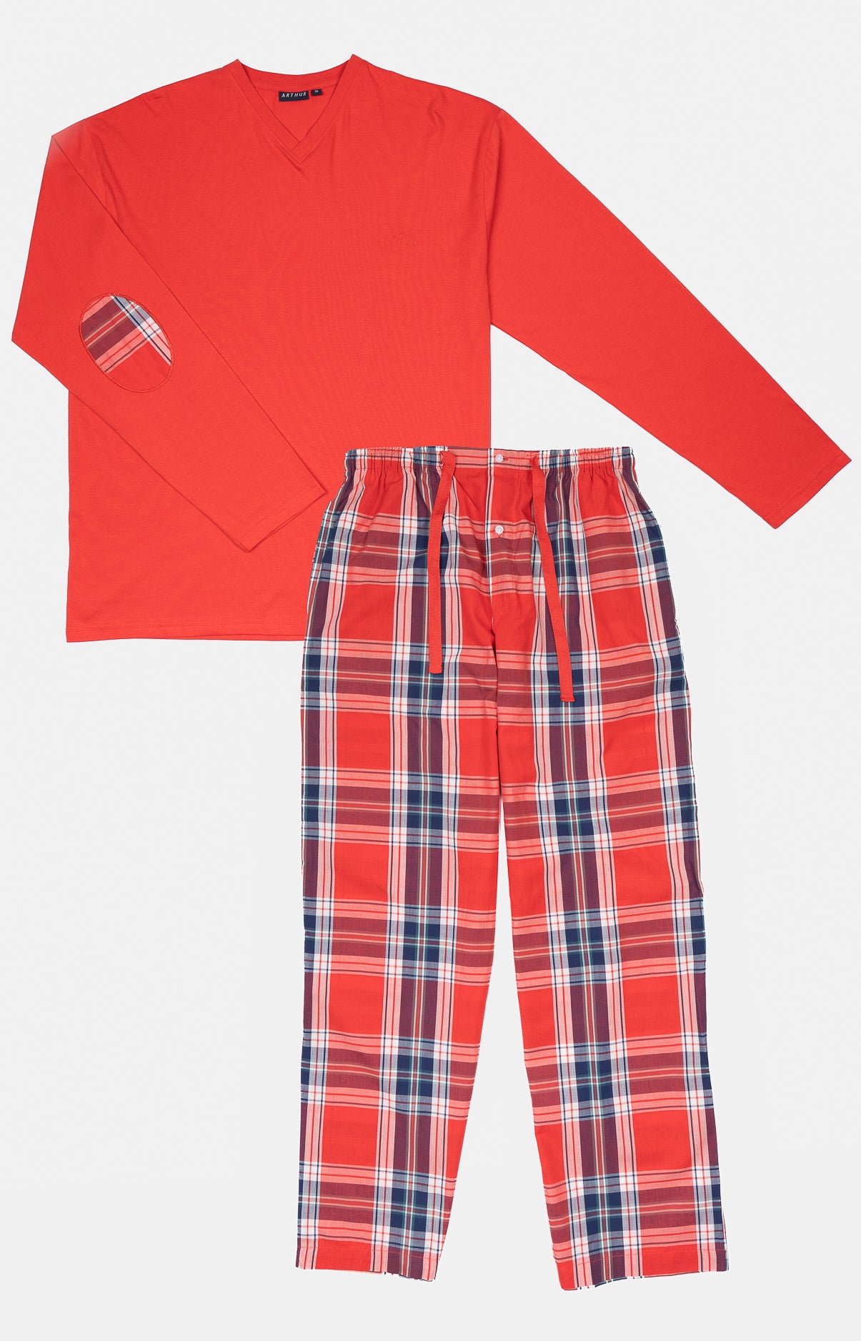 Pyjama long Homme Logan Rouge 9