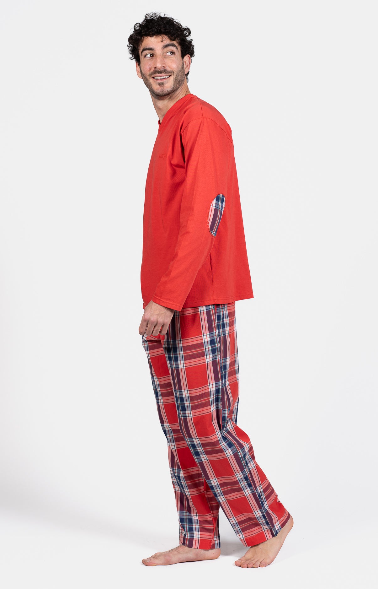 Pyjama long Homme Logan Rouge 11