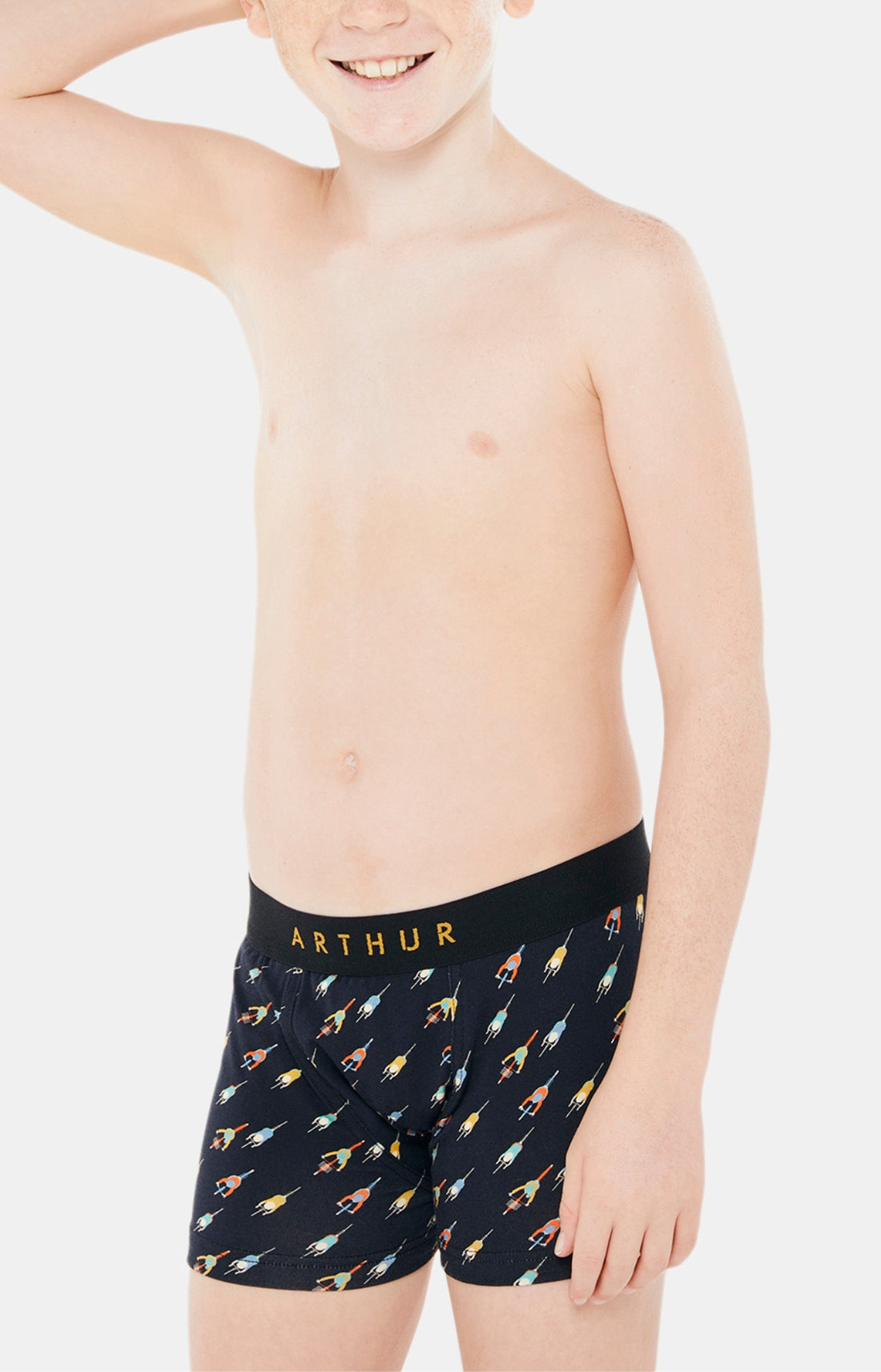 Boxer Enfant Cycliste Noir 1