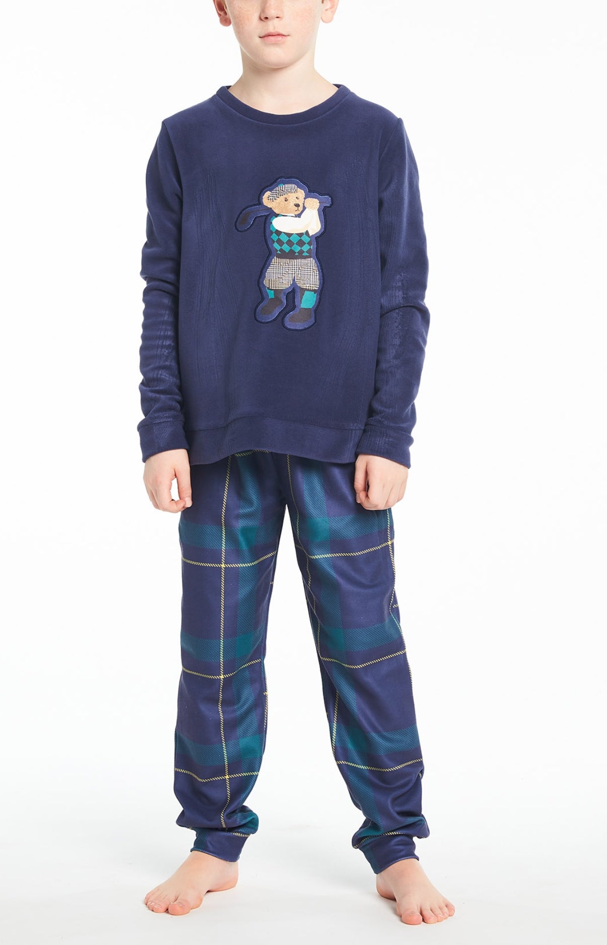 Pyjama long Enfant Marine 1