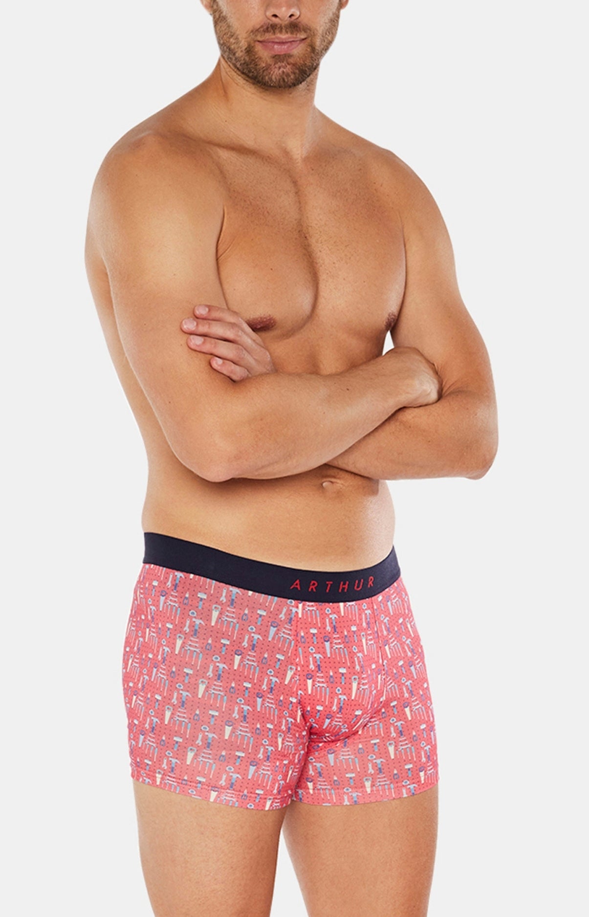 Boxer Homme Bricolage Rouge 2
