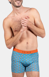 Boxer Homme Chef Orange et Bleu 2
