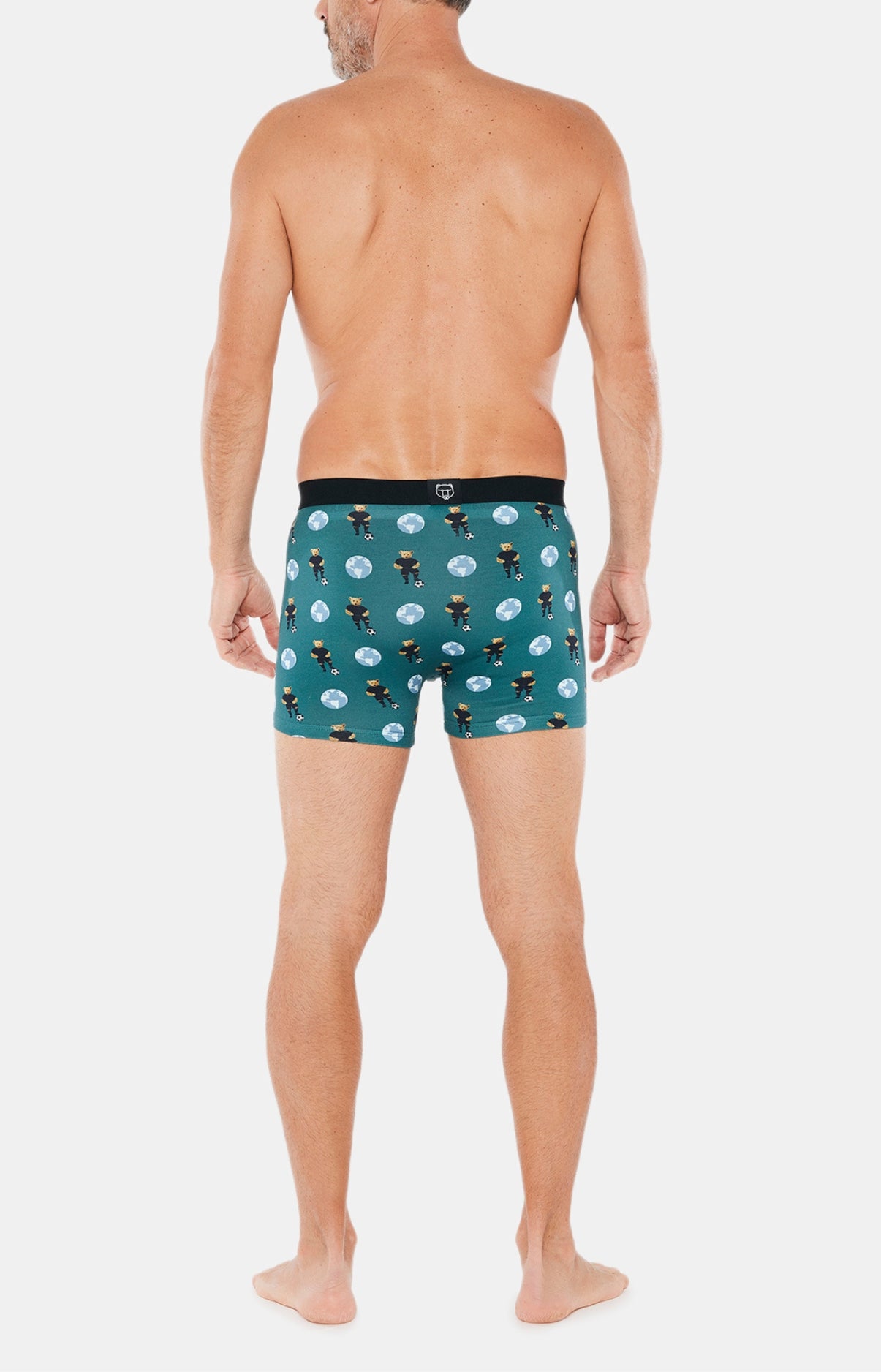 Boxer Homme Teddy Foot Vert 4