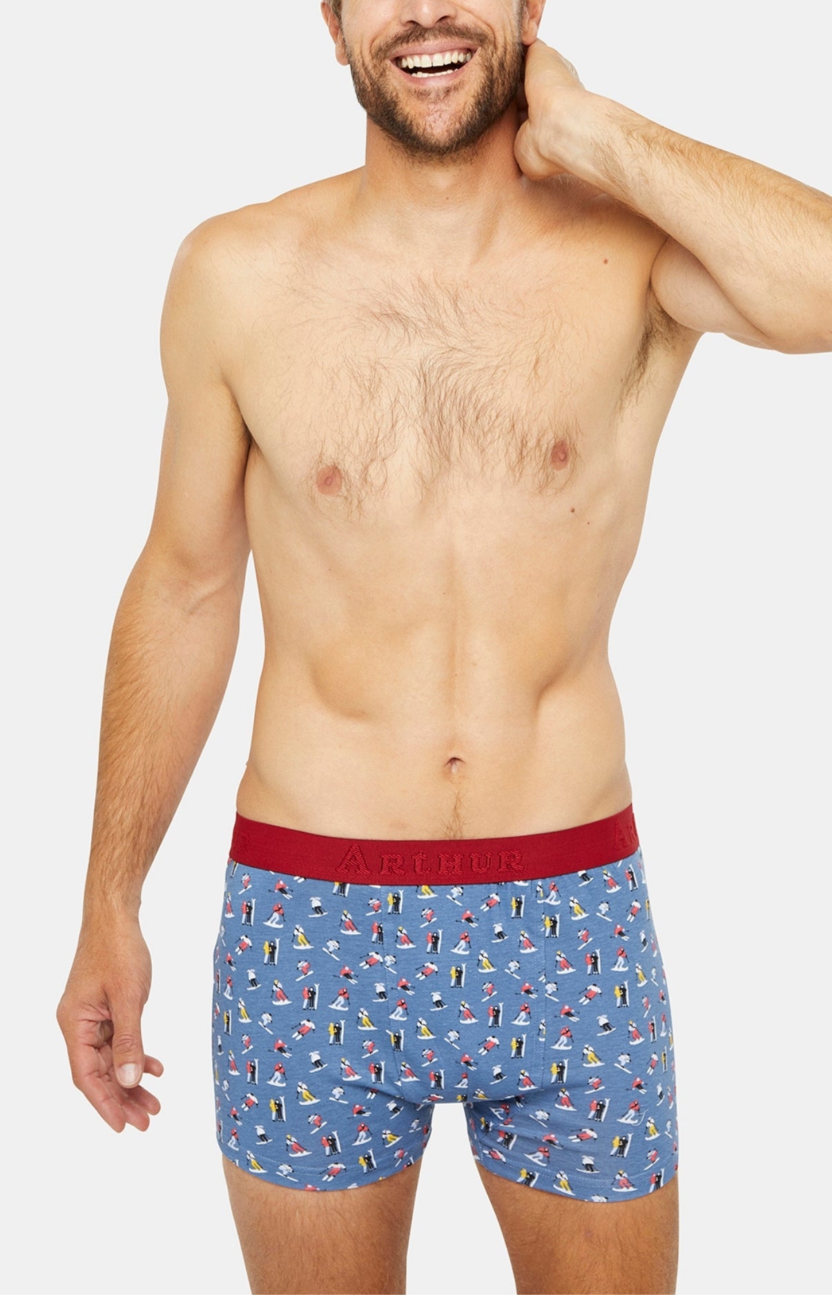 Boxer Homme Ski Bleu 5