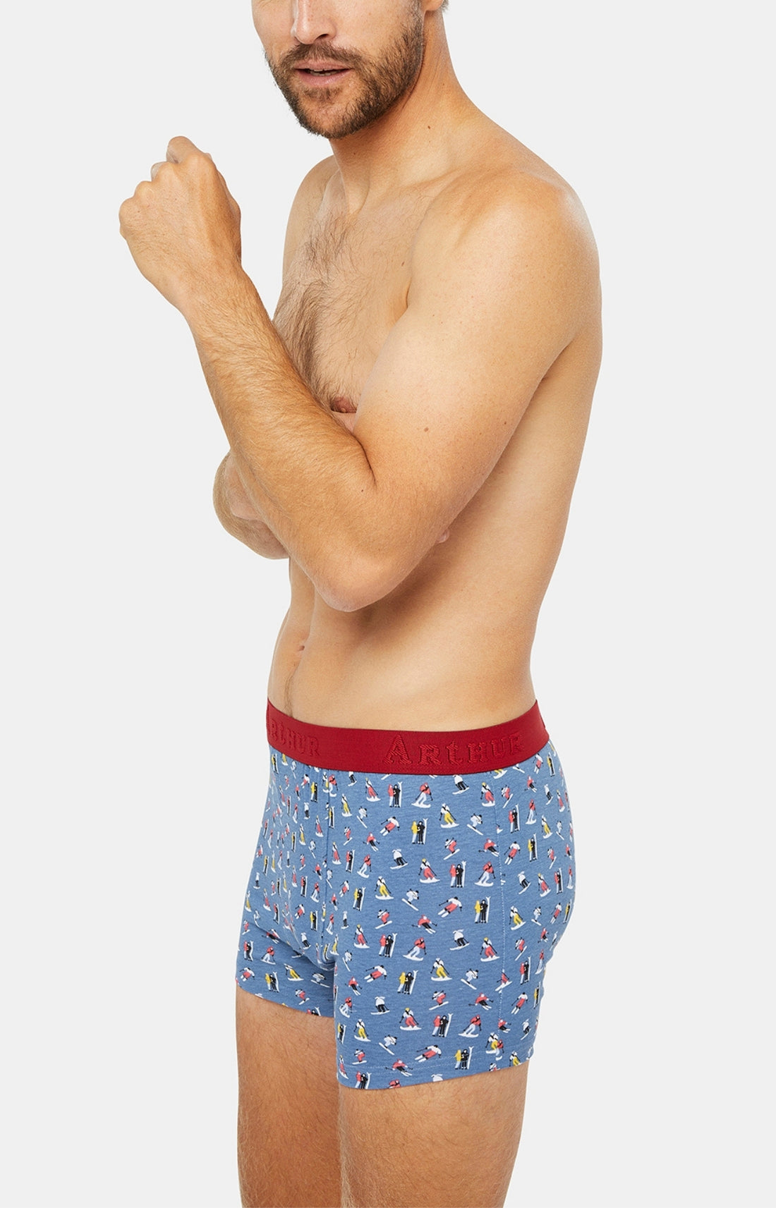 Boxer Homme Ski Bleu 6