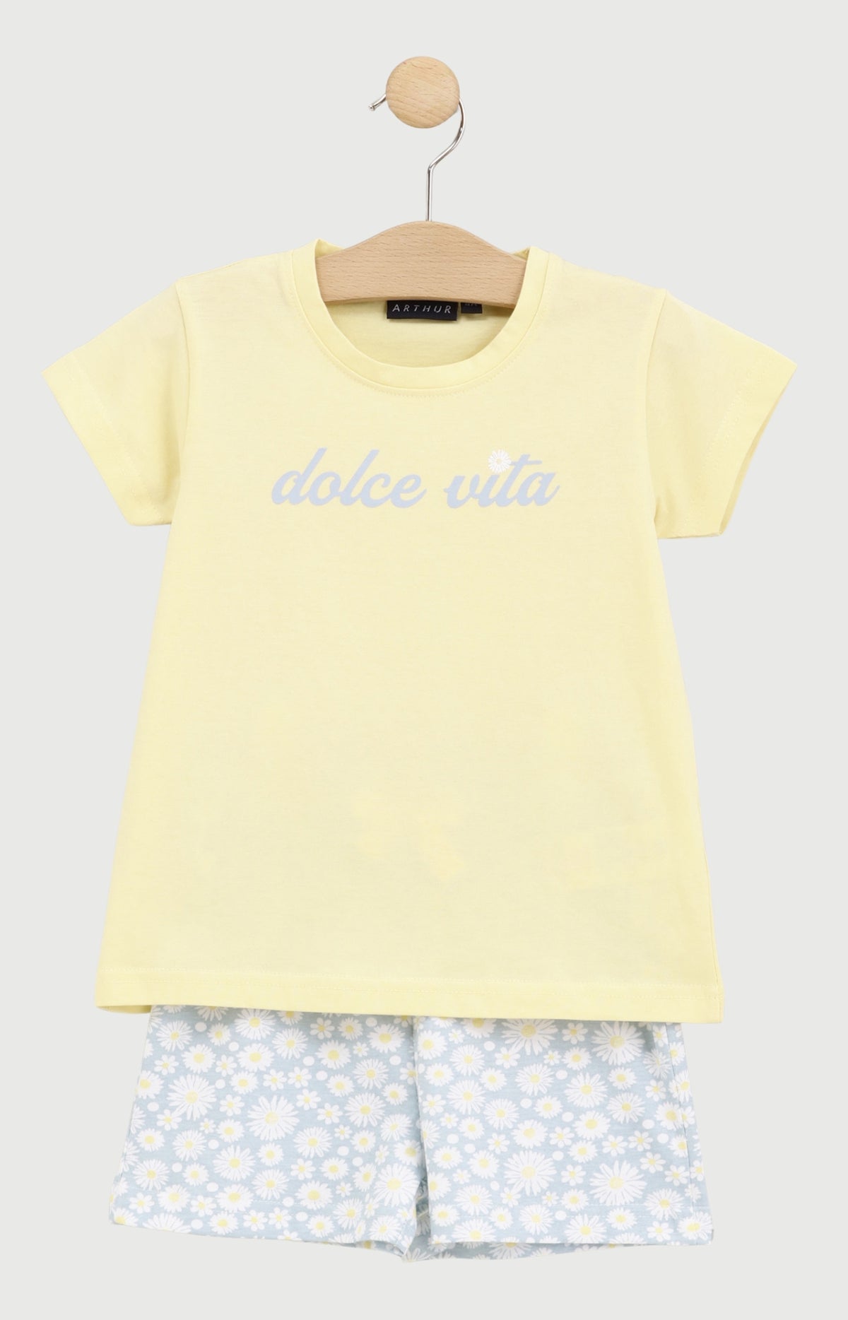 Pyjashort Enfant Dolce vita en jersey de coton léger 1