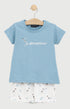 Pyjashort Enfant Je décompresse en jersey de coton léger 1
