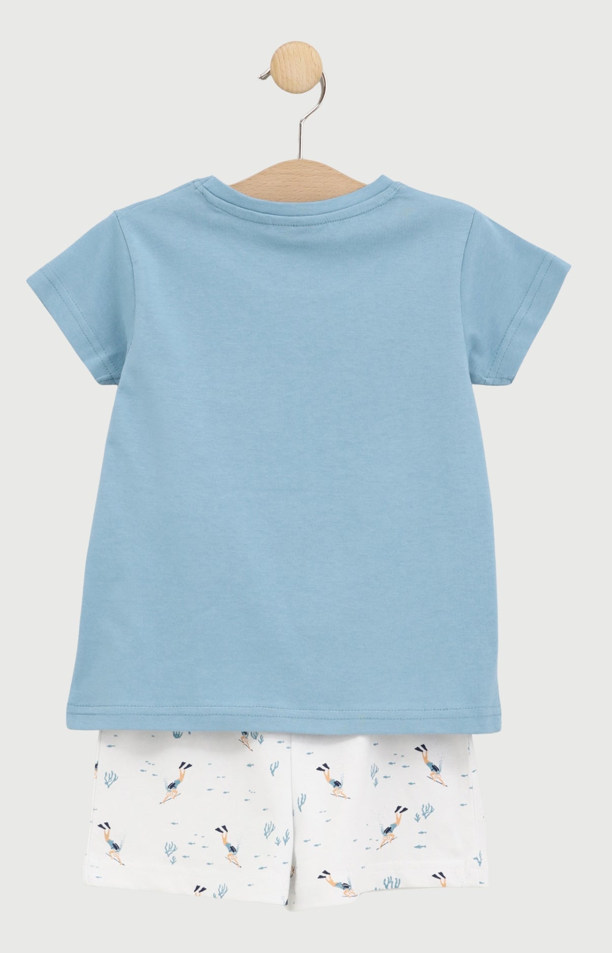 Pyjashort Enfant Je décompresse en jersey de coton léger 2