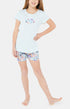 Pyjashort Enfant Potager Blanc et Ivoire 1