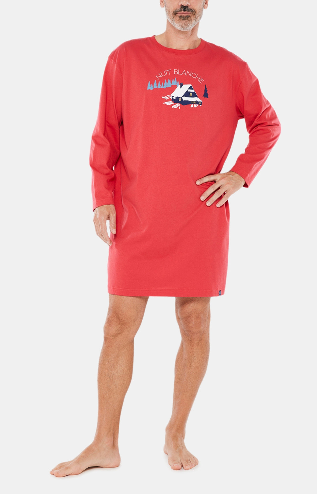 Maxi Tee-shirt Homme Petits Chalets Rouge 1